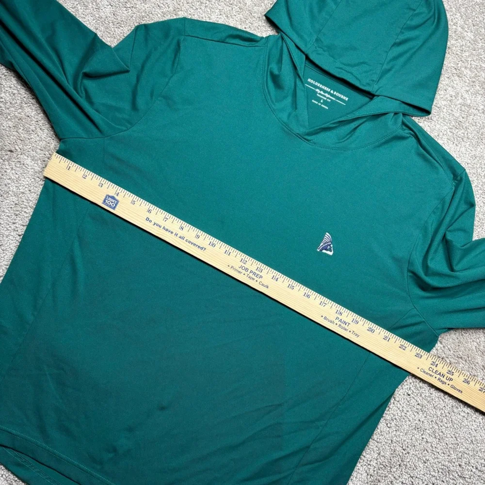 Holderness & Bourne Hoodie Mens Large Green Preston Trail Golf Performance